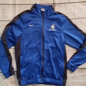 Nike blue w/black sleeves basketball Jacket size M